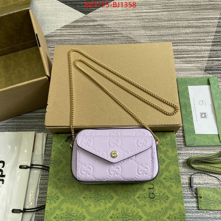 Gucci Bags(TOP)-Crossbody- wholesale replica shop ID: BJ1358 $: 175USD,