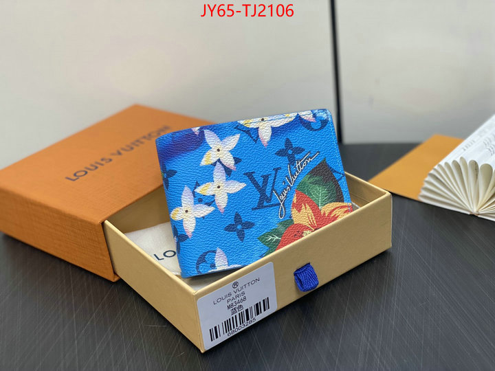 LV Bags(TOP)-Wallet best replica 1:1 ID: TJ2106 $: 65USD,