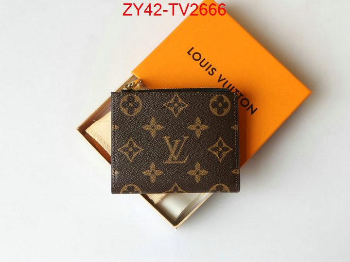 LV Bags(4A)-Wallet where quality designer replica ID: TV2666 $: 42USD,