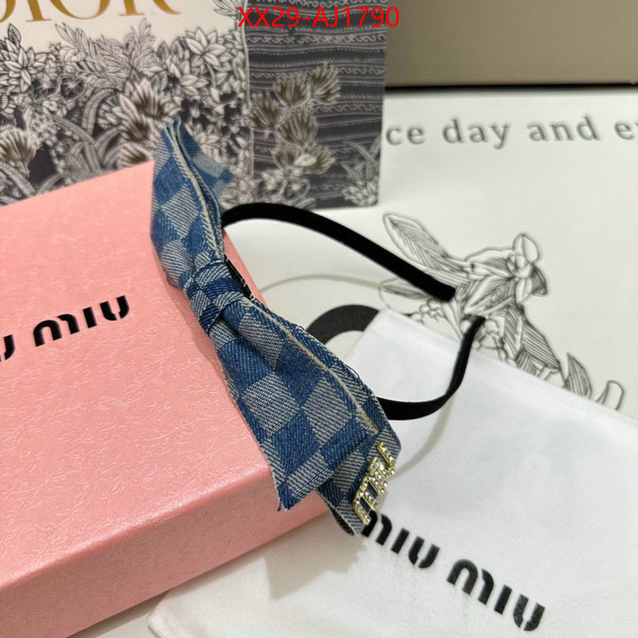 Hair band-MIU MIU cheap ID: AJ1790 $: 29USD