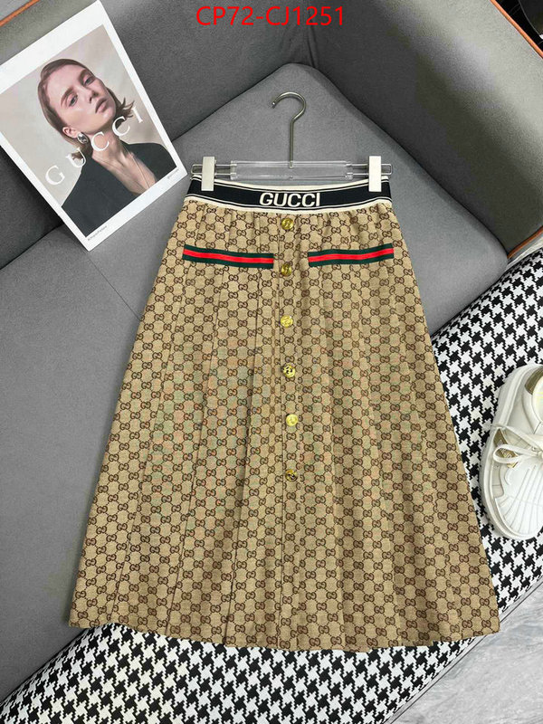 Clothing-Gucci designer replica ID: CJ1251 $: 72USD