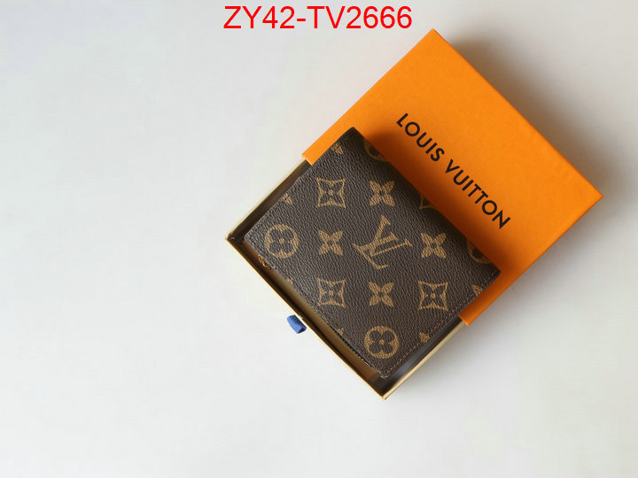 LV Bags(4A)-Wallet where quality designer replica ID: TV2666 $: 42USD,