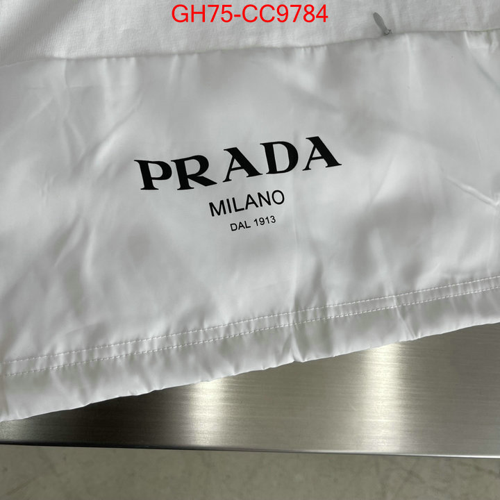 Clothing-Prada what's the best place to buy replica ID: CC9784 $: 75USD