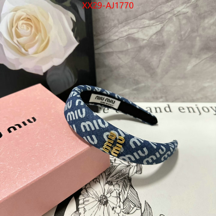 Hair band-MIU MIU good quality replica ID: AJ1770 $: 29USD