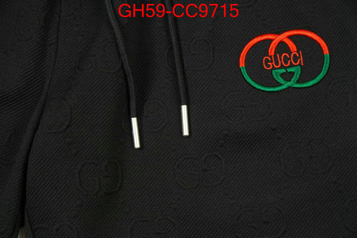 Clothing-Gucci aaaaa+ quality replica ID: CC9715 $: 59USD