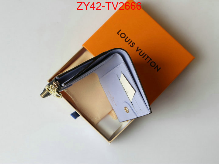 LV Bags(4A)-Wallet where quality designer replica ID: TV2666 $: 42USD,