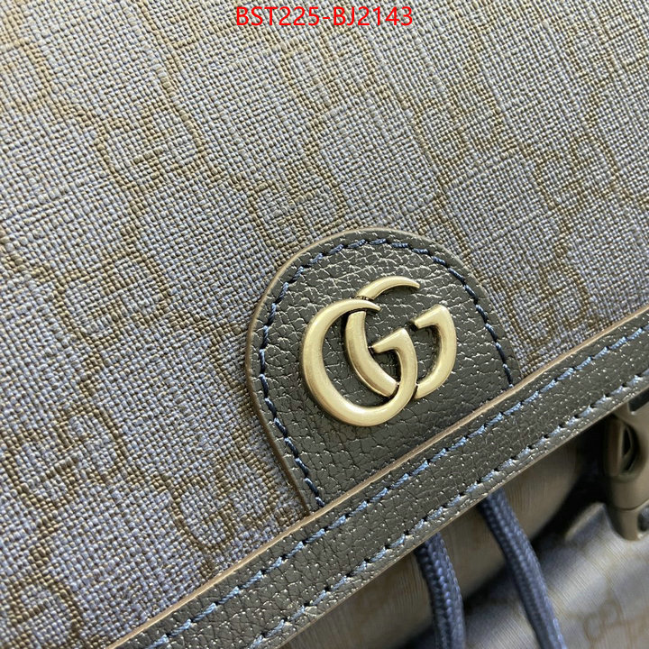 Gucci Bags(TOP)-Backpack- outlet 1:1 replica ID: BJ2143 $: 225USD,