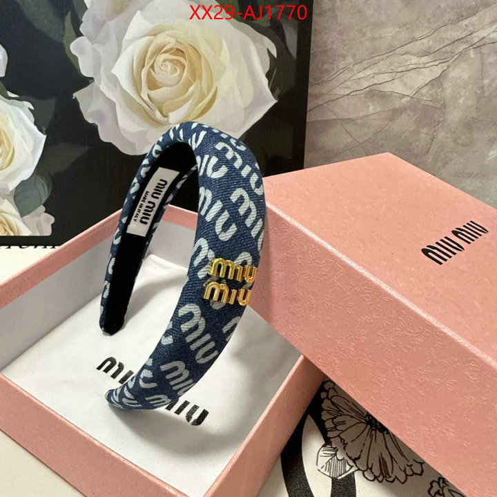 Hair band-MIU MIU good quality replica ID: AJ1770 $: 29USD