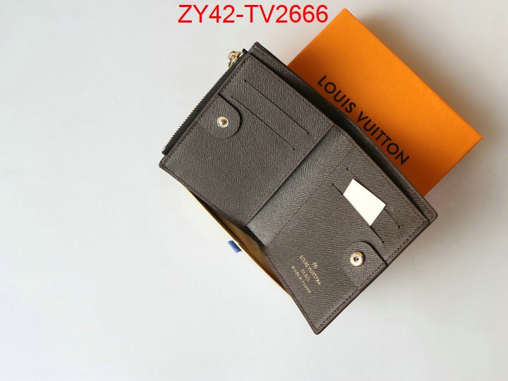 LV Bags(4A)-Wallet where quality designer replica ID: TV2666 $: 42USD,