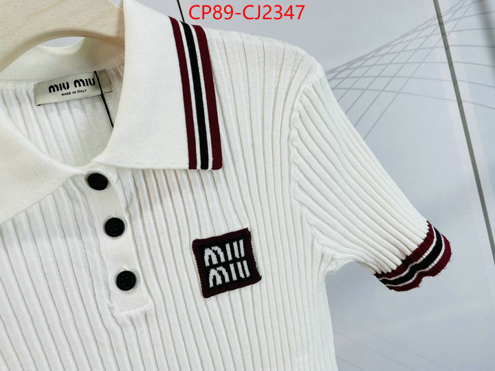 Clothing-MIU MIU same as original ID: CJ2347 $: 89USD