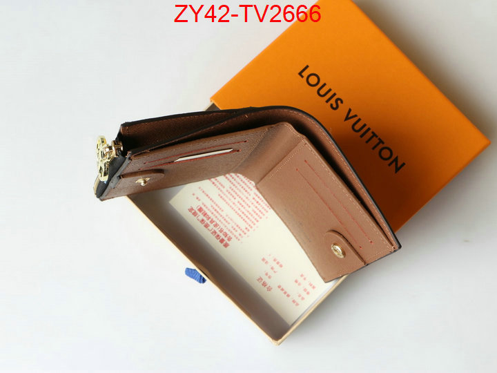 LV Bags(4A)-Wallet where quality designer replica ID: TV2666 $: 42USD,