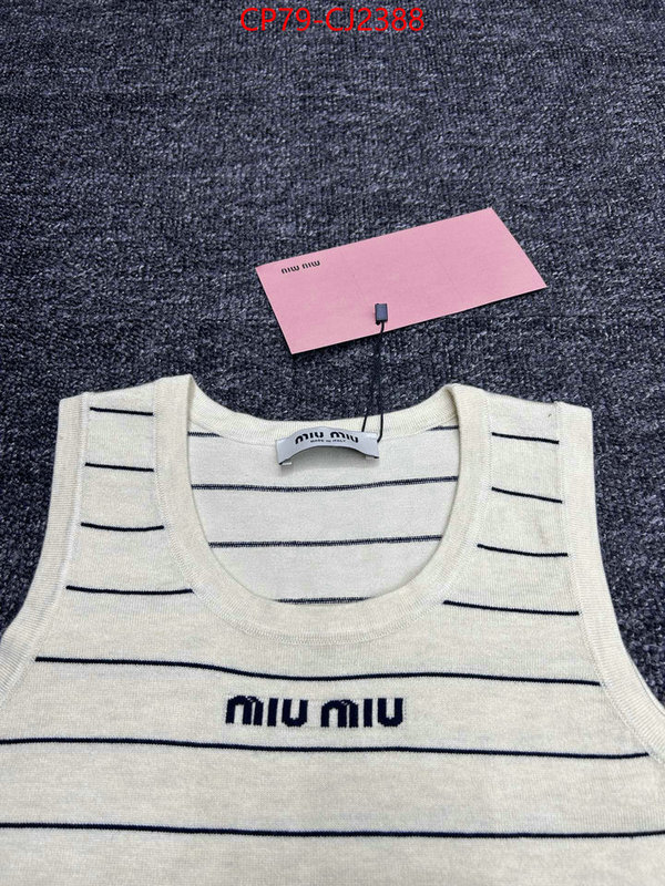 Clothing-MIU MIU online sales ID: CJ2388 $: 79USD