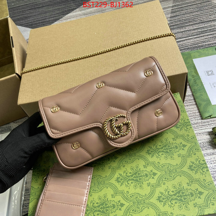 Gucci Bags(TOP)-Marmont best quality replica ID: BJ1362 $: 229USD,