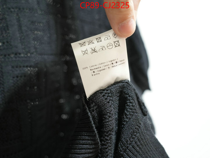 Clothing-Fendi cheap wholesale ID: CJ2325 $: 89USD