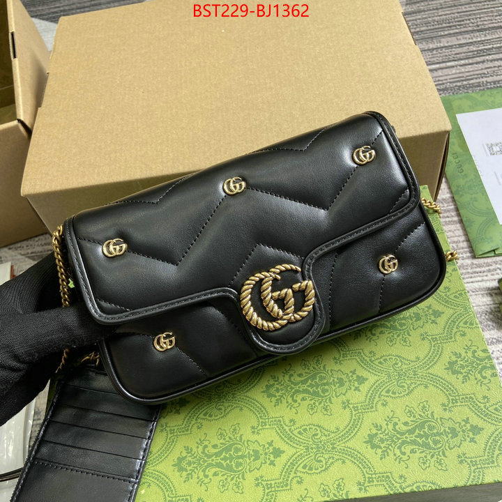 Gucci Bags(TOP)-Marmont best quality replica ID: BJ1362 $: 229USD,