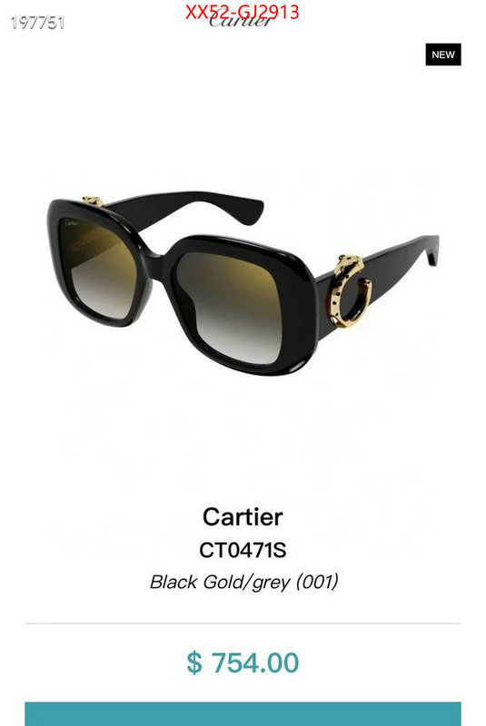 Glasses-Cartier fake aaaaa ID: GJ2913 $: 52USD