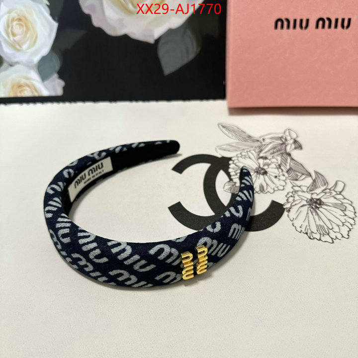 Hair band-MIU MIU good quality replica ID: AJ1770 $: 29USD