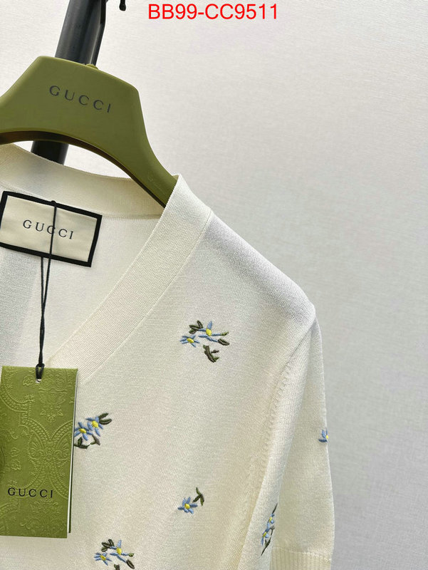 Clothing-Gucci buying replica ID: CC9511 $: 99USD