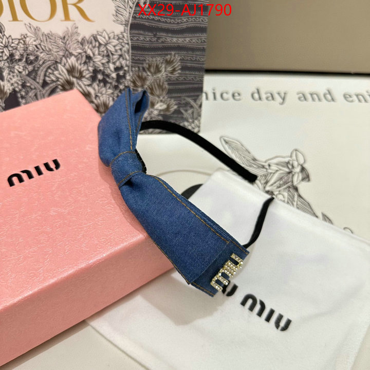 Hair band-MIU MIU cheap ID: AJ1790 $: 29USD