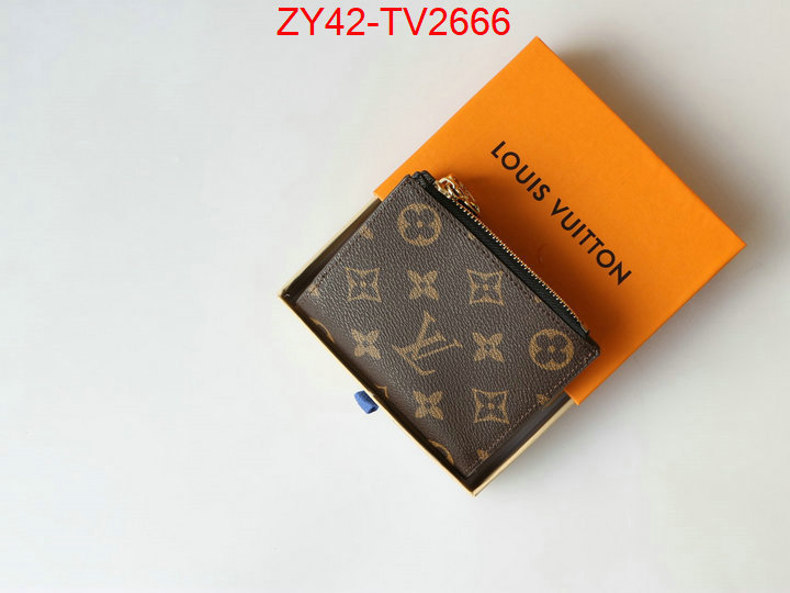 LV Bags(4A)-Wallet where quality designer replica ID: TV2666 $: 42USD,