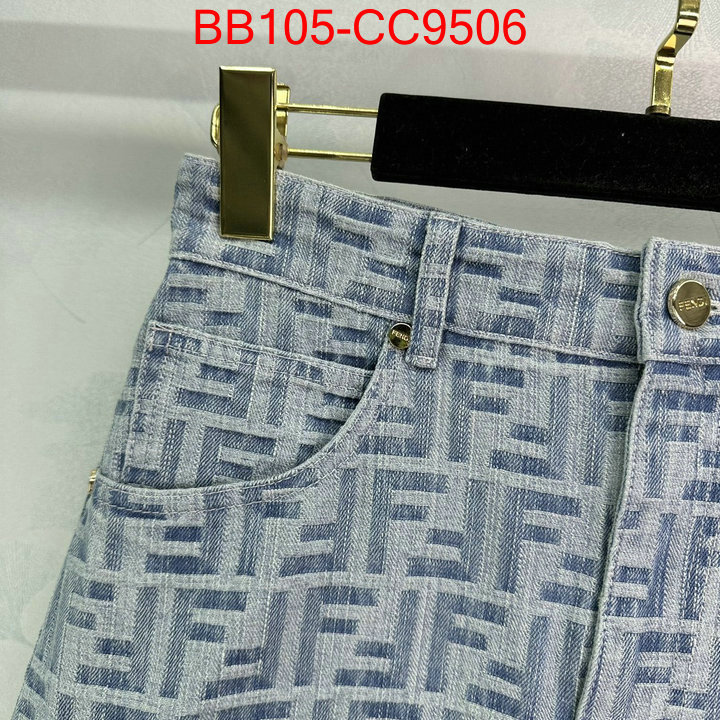 Clothing-Fendi designer fake ID: CC9506 $: 105USD