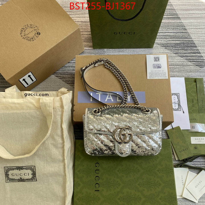 Gucci Bags(TOP)-Marmont wholesale designer shop ID: BJ1367 $: 255USD,