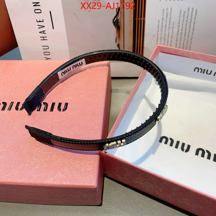 Hair band-MIU MIU top quality website ID: AJ1792 $: 29USD