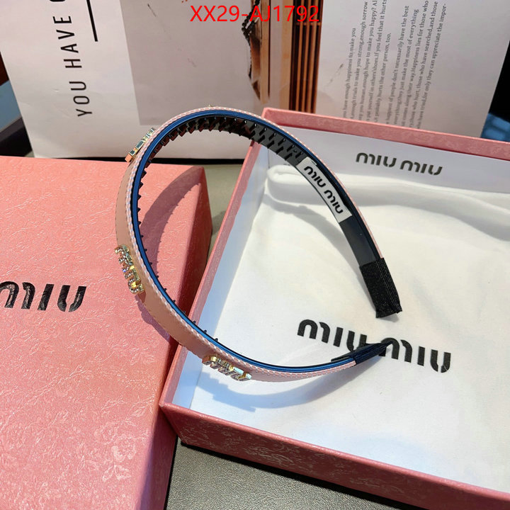 Hair band-MIU MIU top quality website ID: AJ1792 $: 29USD