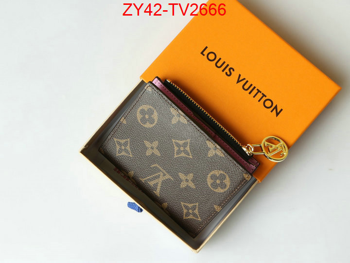 LV Bags(4A)-Wallet where quality designer replica ID: TV2666 $: 42USD,