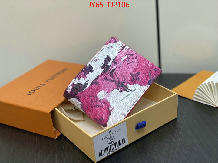 LV Bags(TOP)-Wallet best replica 1:1 ID: TJ2106 $: 65USD,