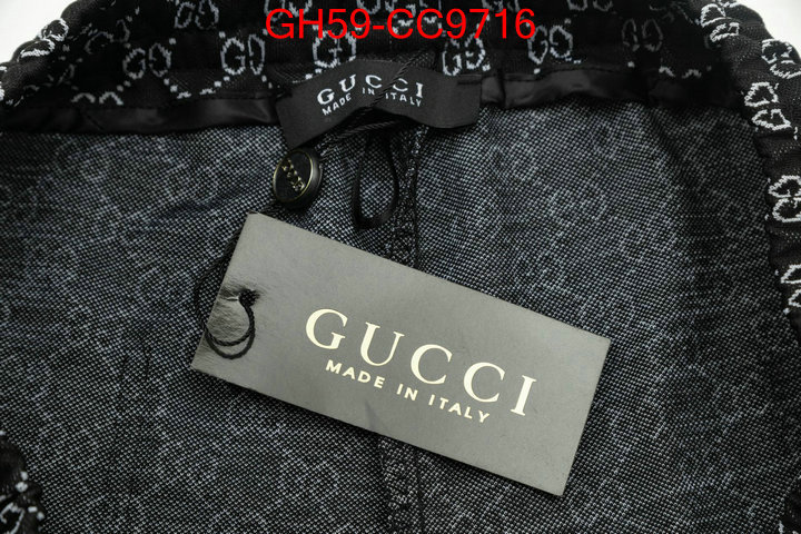 Clothing-Gucci highest product quality ID: CC9716 $: 59USD