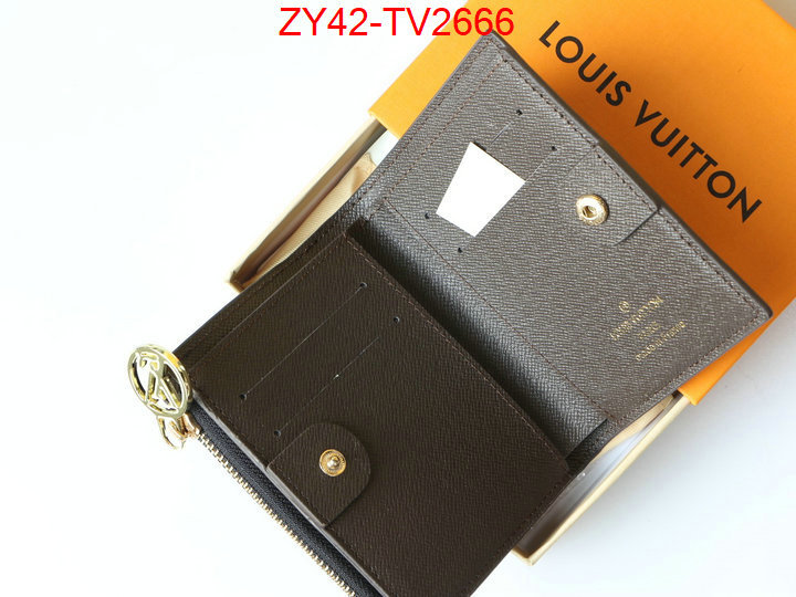 LV Bags(4A)-Wallet where quality designer replica ID: TV2666 $: 42USD,