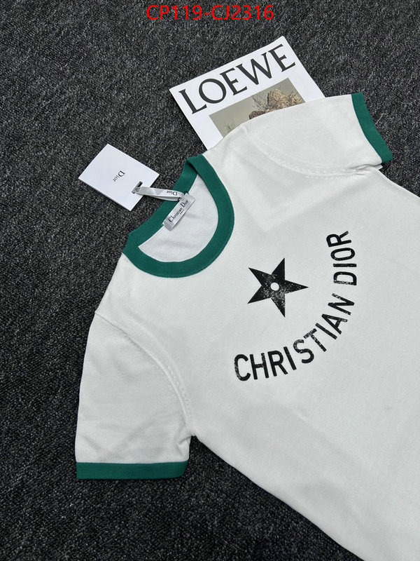 Clothing-Dior replica 1:1 high quality ID: CJ2316 $: 119USD