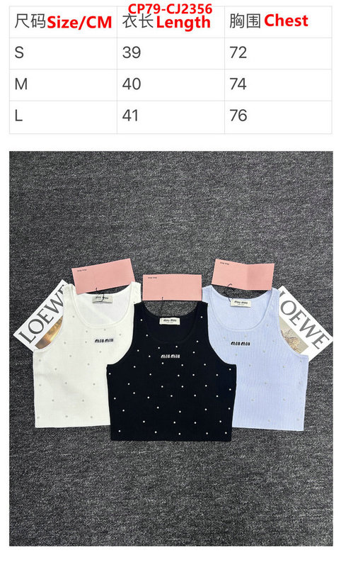 Clothing-MIU MIU fake high quality ID: CJ2356 $: 79USD