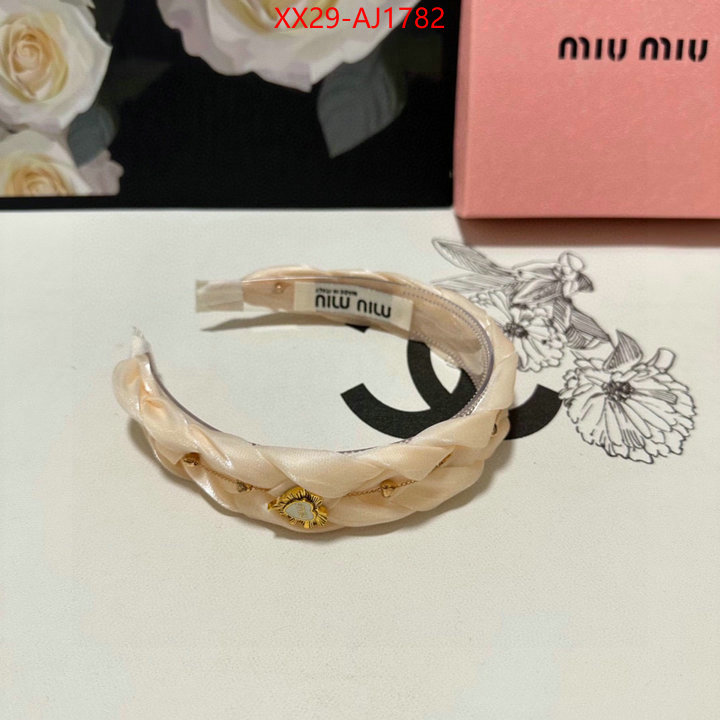 Hair band-MIU MIU top quality designer replica ID: AJ1782 $: 29USD