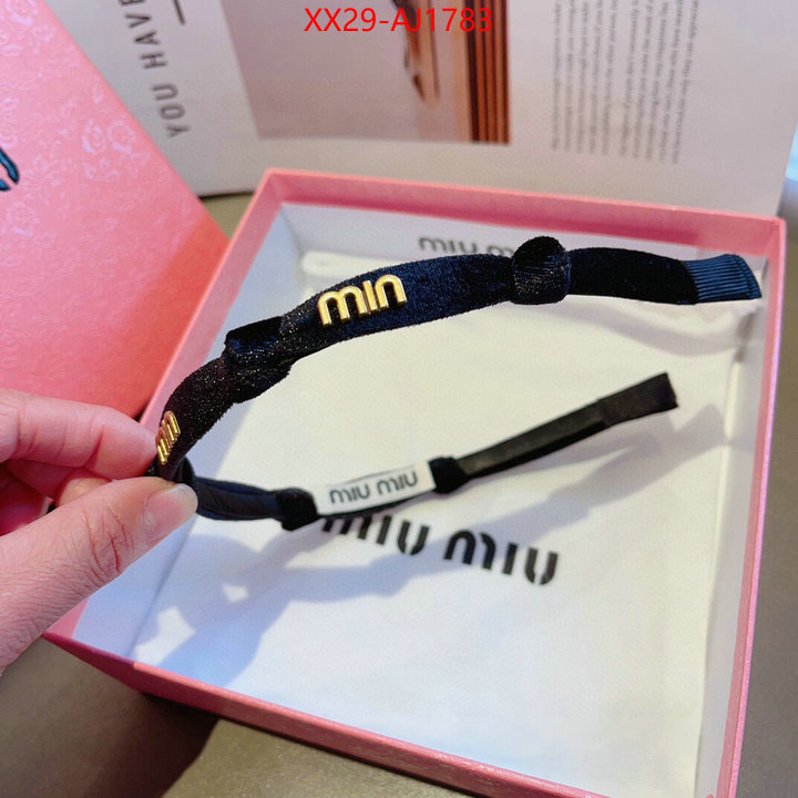 Hair band-MIU MIU good ID: AJ1783 $: 29USD