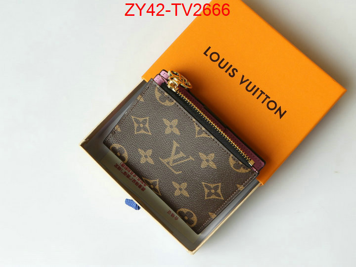 LV Bags(4A)-Wallet where quality designer replica ID: TV2666 $: 42USD,