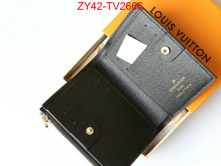 LV Bags(4A)-Wallet where quality designer replica ID: TV2666 $: 42USD,