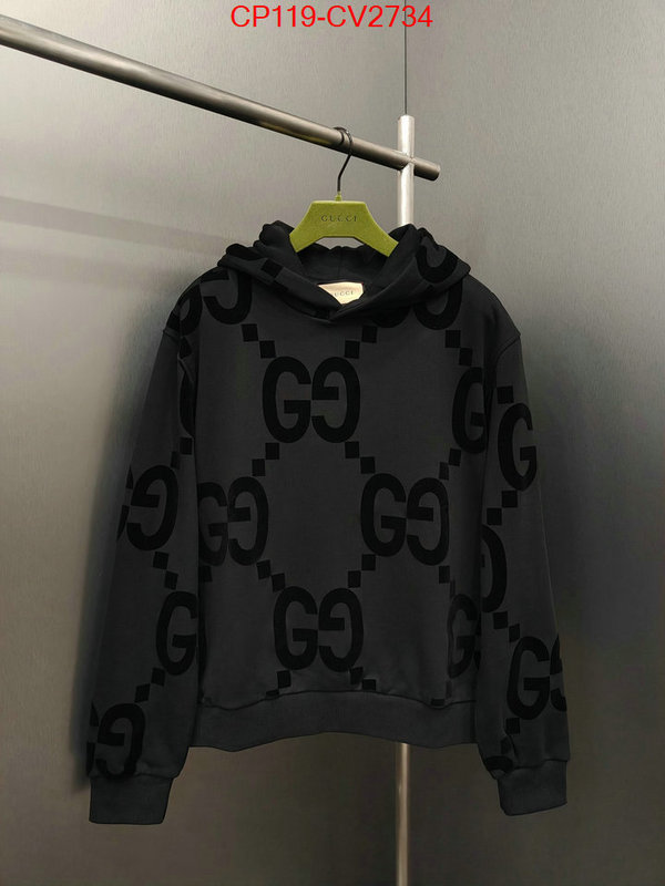 Clothing-Gucci top quality replica ID: CV2734 $: 119USD