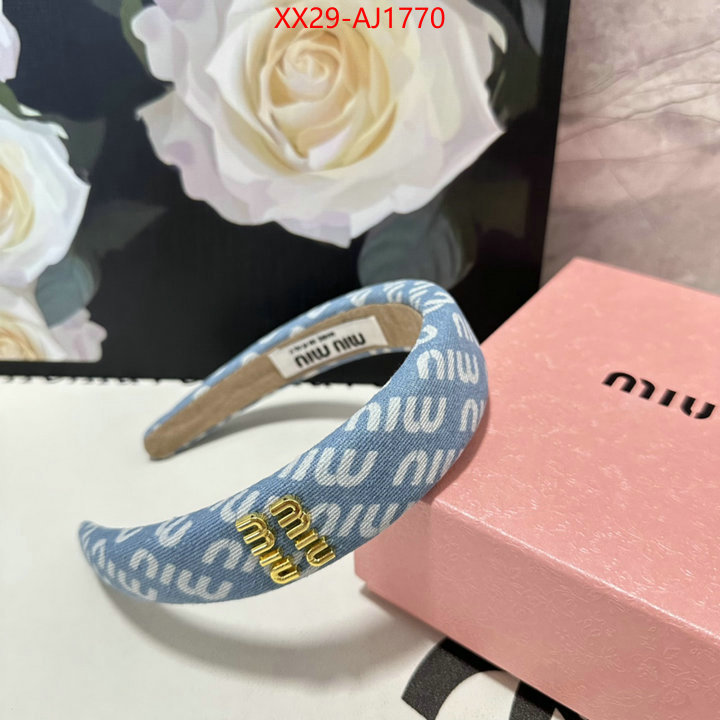 Hair band-MIU MIU good quality replica ID: AJ1770 $: 29USD