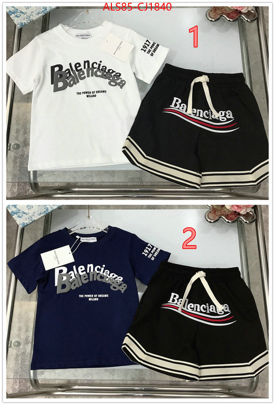 Kids clothing-Balenciaga replica 2024 perfect luxury ID: CJ1840 $: 85USD