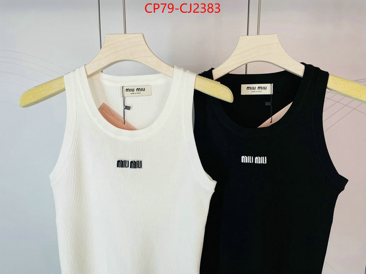 Clothing-MIU MIU top perfect fake ID: CJ2383 $: 79USD