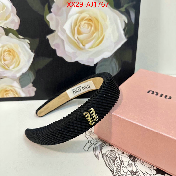 Hair band-MIU MIU replica 2024 perfect luxury ID: AJ1767 $: 29USD