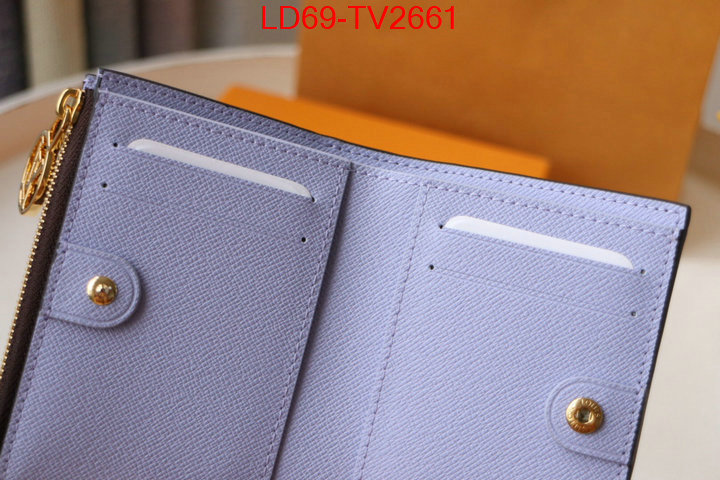 LV Bags(TOP)-Wallet high quality customize ID: TV2661 $: 69USD,