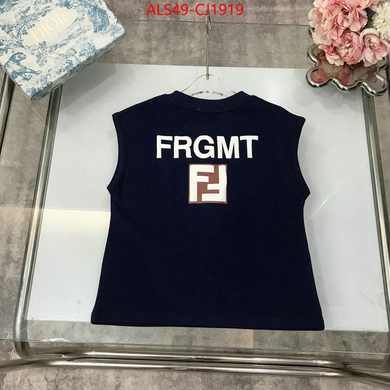 Kids clothing-Fendi wholesale 2024 replica ID: CJ1919 $: 49USD