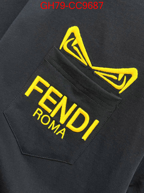 Clothing-Fendi wholesale sale ID: CC9687 $: 79USD