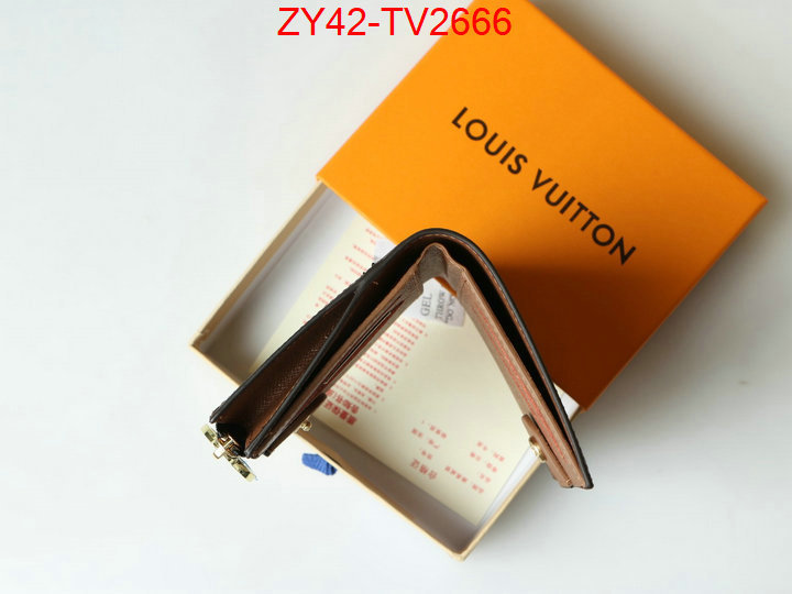 LV Bags(4A)-Wallet where quality designer replica ID: TV2666 $: 42USD,