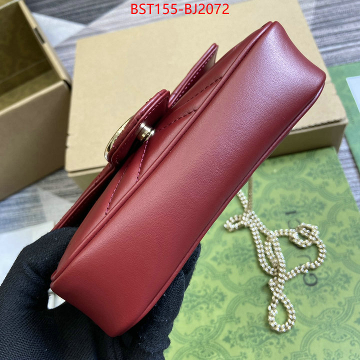 Gucci Bags(TOP)-Marmont top fake designer ID: BJ2072 $: 155USD,