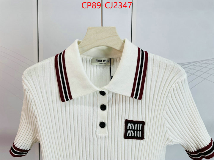 Clothing-MIU MIU same as original ID: CJ2347 $: 89USD