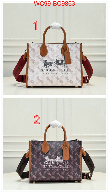 Coach Bags(4A)-Handbag- practical and versatile replica designer ID: BC9863 $: 99USD,